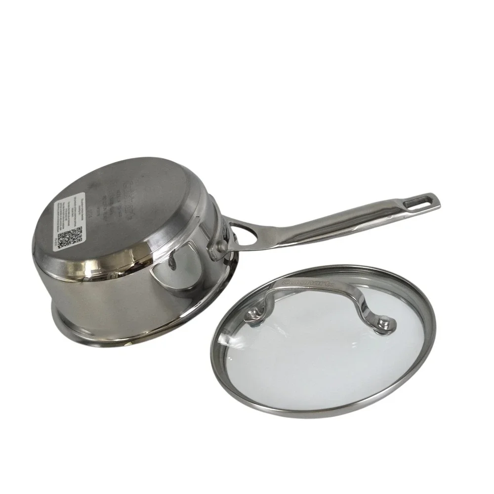 Cuisinart Classic Stainless Cookware 1.0Qt ‎ Saucepan With Lid Induction Ready